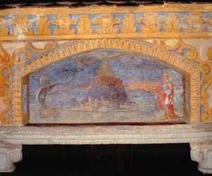 Az alexandriai világítótorony a „Világcsodák kútjából” („Pozzo delle Meraviglie”), 1669-73 alkotó: Nikolaus Schiel